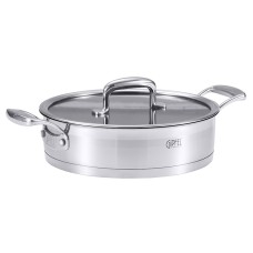 Böyük tava Gipfel Prestige, 24 sm, 2.9 l, paslanmayan polad, gümüşü