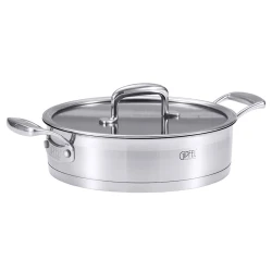 Сотейник Gipfel Prestige, 24 см, 2.9 л, нержавеющая сталь, серебристый Сотейник Gipfel Prestige, 24 см, 2.9 л, нержавеющая сталь, серебристый