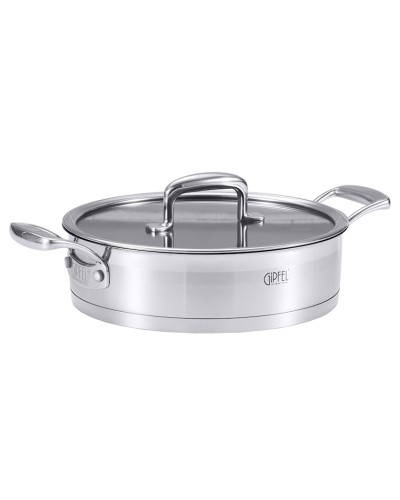 Böyük tava Gipfel Prestige, 24 sm, 2.9 l, paslanmayan polad, gümüşü