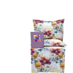 Yataq dəsti Narlı Ranforce Genc Narlı 000878, yorğan üzü 160x220 sm, mələfə 180x240 sm, yastıq üzü 50x70 sm, birnəfərlik, pambıq, rəngbərəng