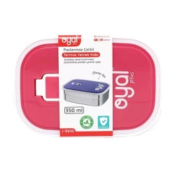 Термо ланч-бокс Oyal Plus i-9610, 350 мл, розовый
