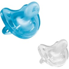 Əmziklər dəsti Chicco Physio Forma Mini Soft Boy, 0-2 ay, silikon, 2 əd, mavi