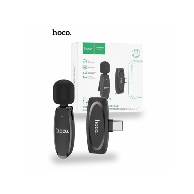Simsiz mikrofon Hoco L15 Type-C Crystal