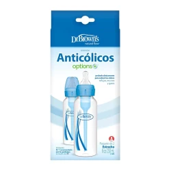 Набор бутылочек для кормления Dr.Brown's, 250 мл, прозрачный/голубой