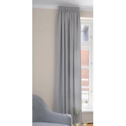 Штора JYSK Amungen, 140x175 см, полиэстер, серый
