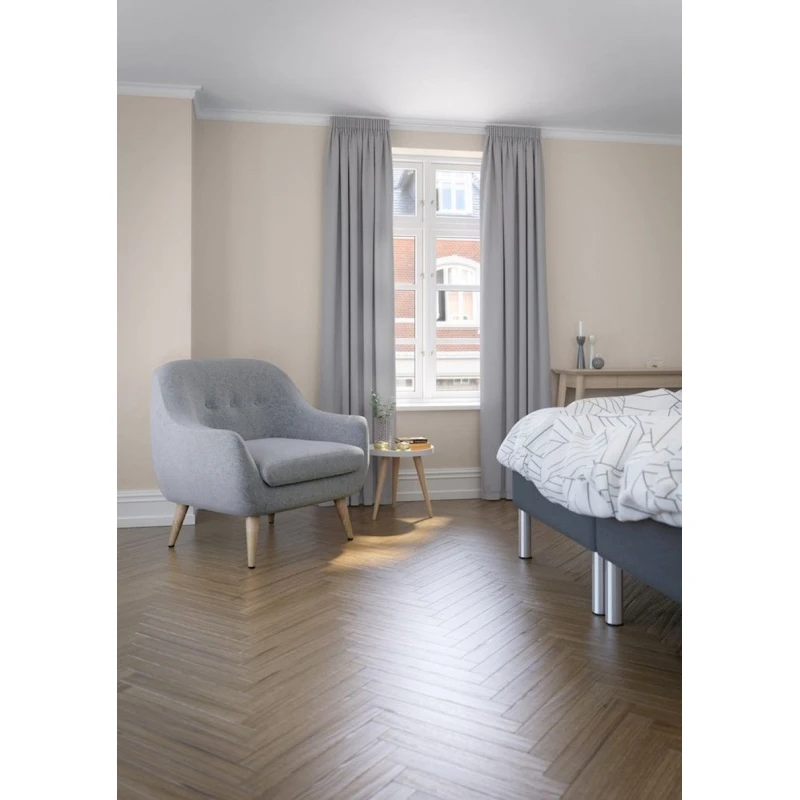 Штора JYSK Amungen, 140x175 см, полиэстер, серый Штора JYSK Amungen, 140x175 см, полиэстер, серый