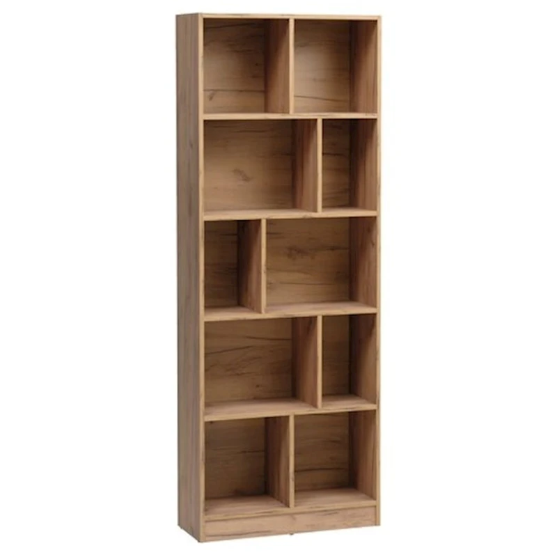 Стеллаж JYSK Mosbjerg 10 полок, 190x70x29 см, коричневый