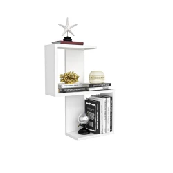 Настенная полка Art Mebel 250, ламинат, 60х45х16 см, белая