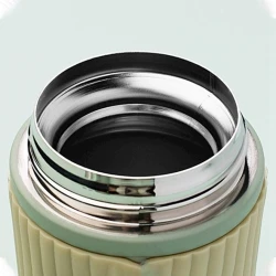 Ağıllı temperatur göstəricisi olan termal fincan TM-001, 400 ml, açıq yaşıl