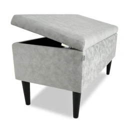 Пуфик 88, ткань, серый, 40x35x80 см