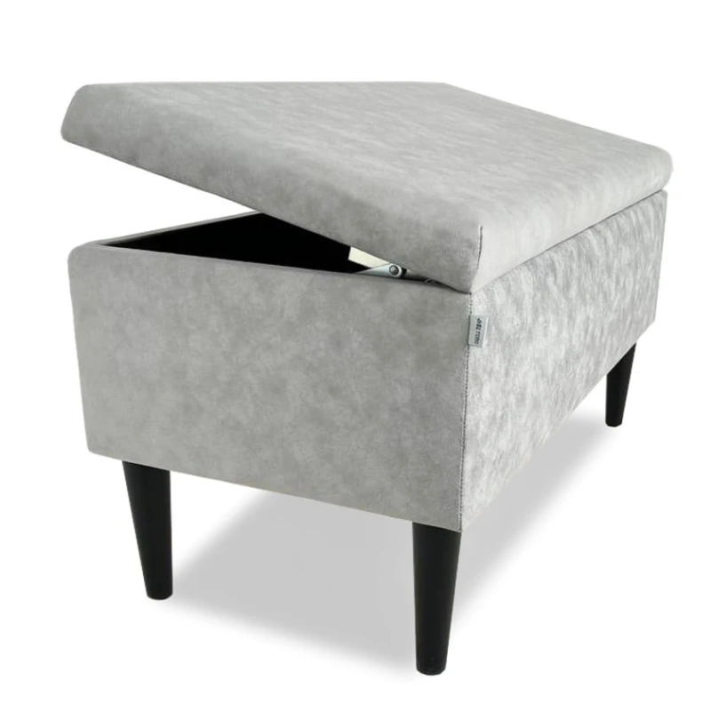 Пуфик 88, ткань, серый, 40x35x80 см Пуфик 88, ткань, серый, 40x35x80 см