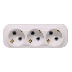 Переходник TM.19480 Mirsa 77,130,301, 3 розеточный