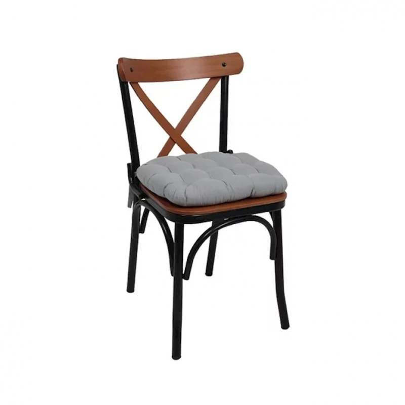 Подушка для стула Oeko-Tex Mimosa, 45x40 см, микрофибра, серая