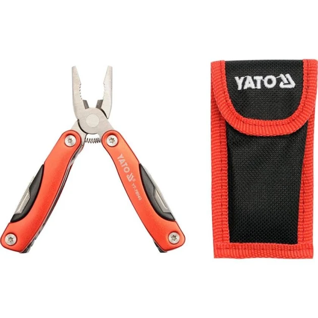 Мультитул Yato YT-76040, алюминий/нержавеющая сталь, красный/серый Мультитул Yato YT-76040, алюминий/нержавеющая сталь, красный/серый