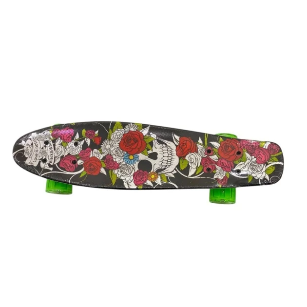 Skeytbord M6666, 15x56 sm, yaşıl təkərlər ilə, məhsul çeşiddə