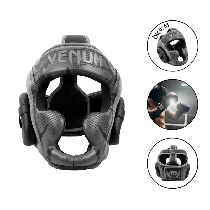 Boks dəbilqəsi Venum 1440, boz, ölçü M