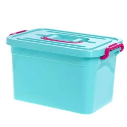 Ящик для игрушек Полимербыт Волшебные Пони, голубой, пластик, 6.5 л, 28х19.5х17 см
