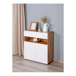 Комод Box up Wh-Vot, 80х35х75 см, ЛДСП, белый Комод Box up Wh-Vot, 80х35х75 см, ЛДСП, белый