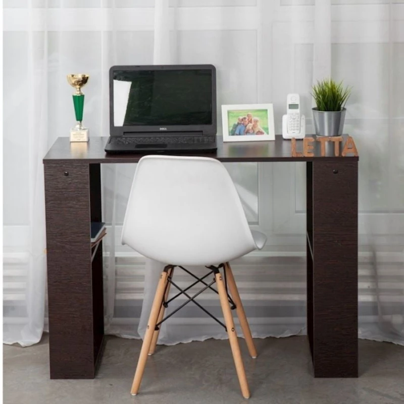 Yazı masası, LDSP, 75х40х103 sm, rəflərlə, qəhvəyi