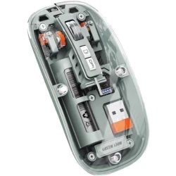 Мышь Green Lion Прозрачная 2 Зеленая