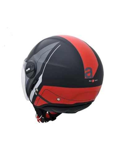 Motosikl dəbilqəsi Aprilia A-Jet, ölçü L, qara/qırmızı