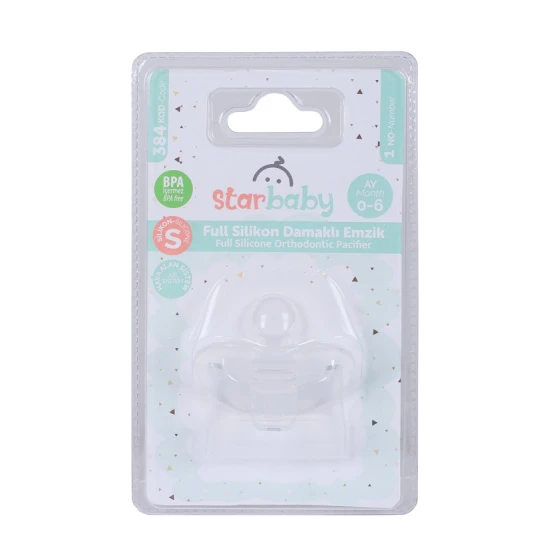 Соска-пустышка с силиконовым нёбом N1