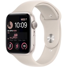 Ağıllı saat Apple Watch SE GPS 44mm Starlight Aluminium Case with Starlight Sport Band - S/M Model A2723 (MRE43)