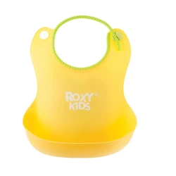 Нагрудник Roxy Kids RB-401-Y, силикон, желтый