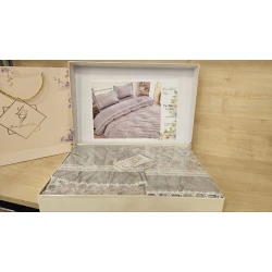 Комплект постельного белья Laura Grand ET-1232, пододеяльник 200х230, простыня 230х240, наволочки 50х70, двуспальный, хлопок, разноцветный