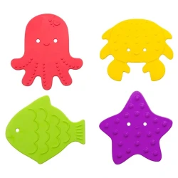 Набор мини-ковриков для ванны с пальчиковыми красками Roxy Kids RBM-010-FC