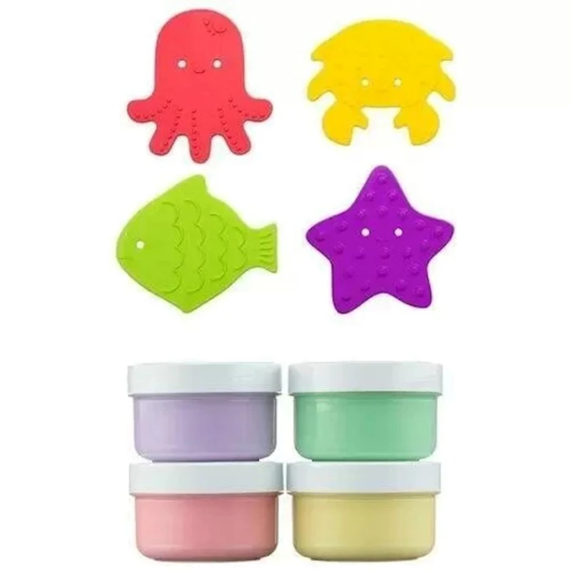 Dəst: barmaq boyaları ilə mini hamam üçün xalça Roxy Kids RBM-010-FC Dəst: barmaq boyaları ilə mini hamam üçün xalça Roxy Kids RBM-010-FC