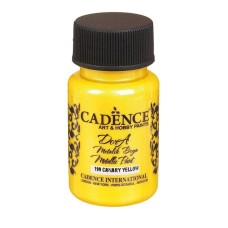 Akril boya-metallik Cadence Dora Metallic Paint 199 Canary Yellow 50 ml