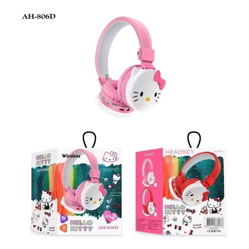 Simsiz qulaqlıq Hello Kitty AH-806D Pink