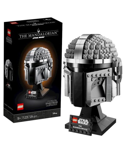 Konstruktor LEGO Star Wars The Mandalorian Helmet 75328, 18+ yaş, 584 hissə