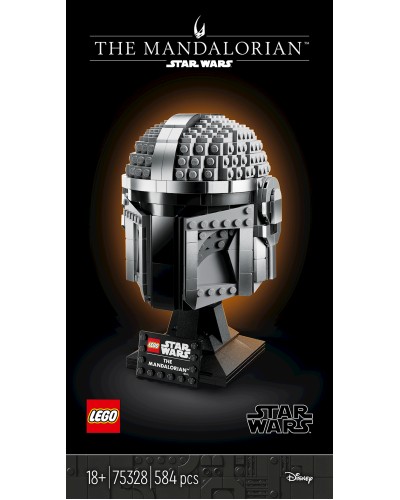 Konstruktor LEGO Star Wars The Mandalorian Helmet 75328, 18+ yaş, 584 hissə