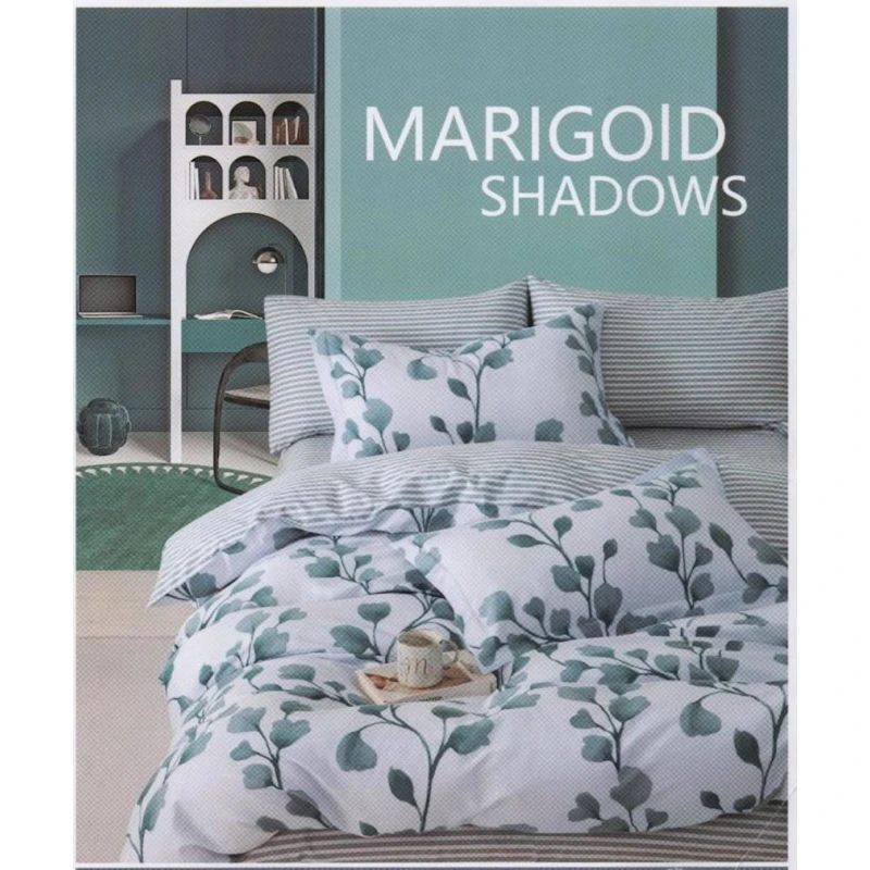 Комплект постельного белья First Home ET-1344, пододеяльник 200x220, простыня 250x250 наволочка 50x70, двуспальный, разноцветный