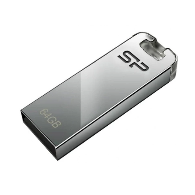 Флешка Silicon Power Blaze J10 64 GB Silver (SP064GBUF3J10V1K)