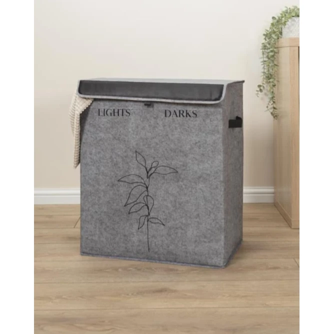 Корзина для белья Alas, текстиль, серый, 67 Л Корзина для белья Alas, текстиль, серый, 67 Л