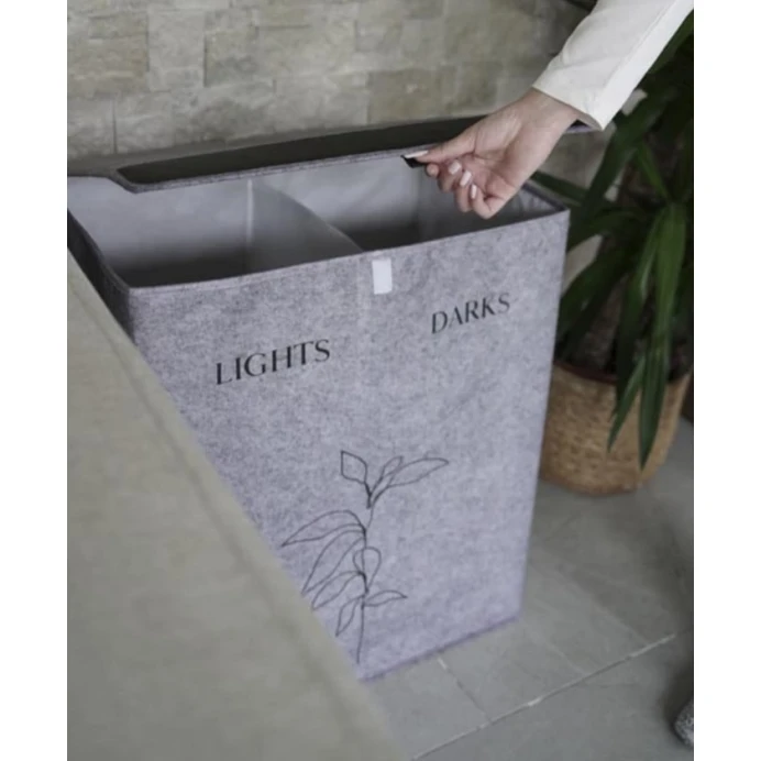 Корзина для белья Alas, текстиль, серый, 67 Л Корзина для белья Alas, текстиль, серый, 67 Л