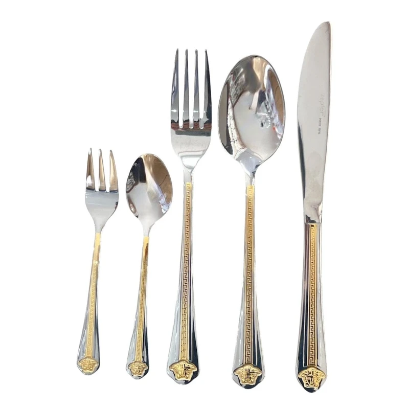 Набор столовых приборов Zepter ZGH 00235, 72 предмета, нержавеющая сталь, серебристый/золотистый Набор столовых приборов Zepter ZGH 00235, 72 предмета, нержавеющая сталь, серебристый/золотистый