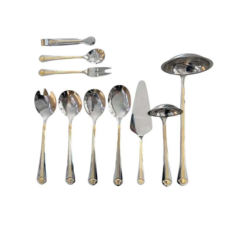 Набор столовых приборов Zepter ZGH 00235, 72 предмета, нержавеющая сталь, серебристый/золотистый Набор столовых приборов Zepter ZGH 00235, 72 предмета, нержавеющая сталь, серебристый/золотистый