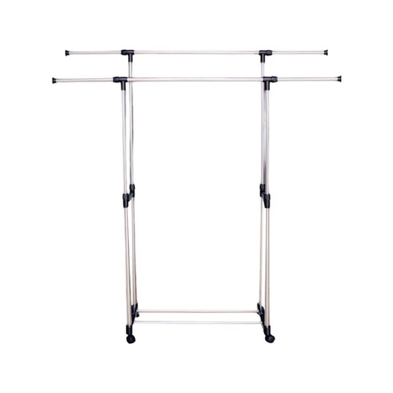 Вешалка двойная напольная Baililai Supra, 40x160 см, металл/пластик, серебристый Вешалка двойная напольная Baililai Supra, 40x160 см, металл/пластик, серебристый