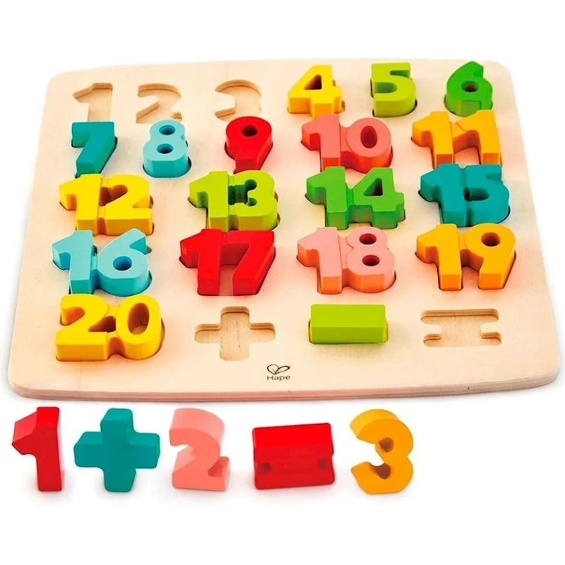Развивающая игра Hape Chunky Number Math Puzzle, товар в ассортименте Развивающая игра Hape Chunky Number Math Puzzle, товар в ассортименте