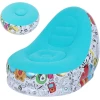 Кресло надувное и пуфик, ПВХ, голубой