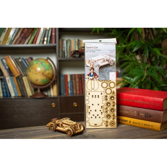3D пазл SmartWood Spor Car, 23x9x1 см 3D пазл SmartWood Spor Car, 23x9x1 см