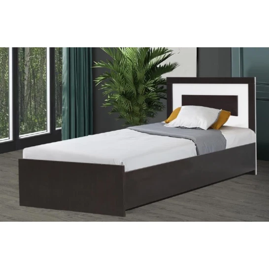 Односпальная кровать Ada 12, ламинат, коричневая, 200x90x90 см