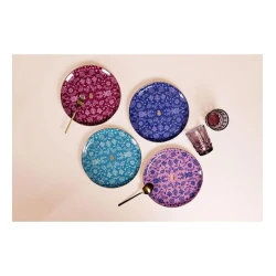 Набор тарелок Porland Glamorous 04AP021709, фарфор, разноцветный, 24 см, 4 шт Набор тарелок Porland Glamorous 04AP021709, фарфор, разноцветный, 24 см, 4 шт