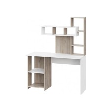 Kompüter masası Art Mebel 97, ağ, 130x120x45 sm