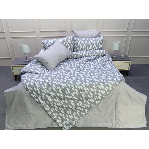 Комплект постельного белья Luxe Cotton MX937, односпальный, хлопок, пододеяльник 160x220, простыня 160x240, наволочка 50x70