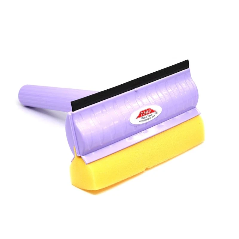 Стеклоочиститель с губкой Flosoft TM.25064, 20 см, фиолетовый Стеклоочиститель с губкой Flosoft TM.25064, 20 см, фиолетовый